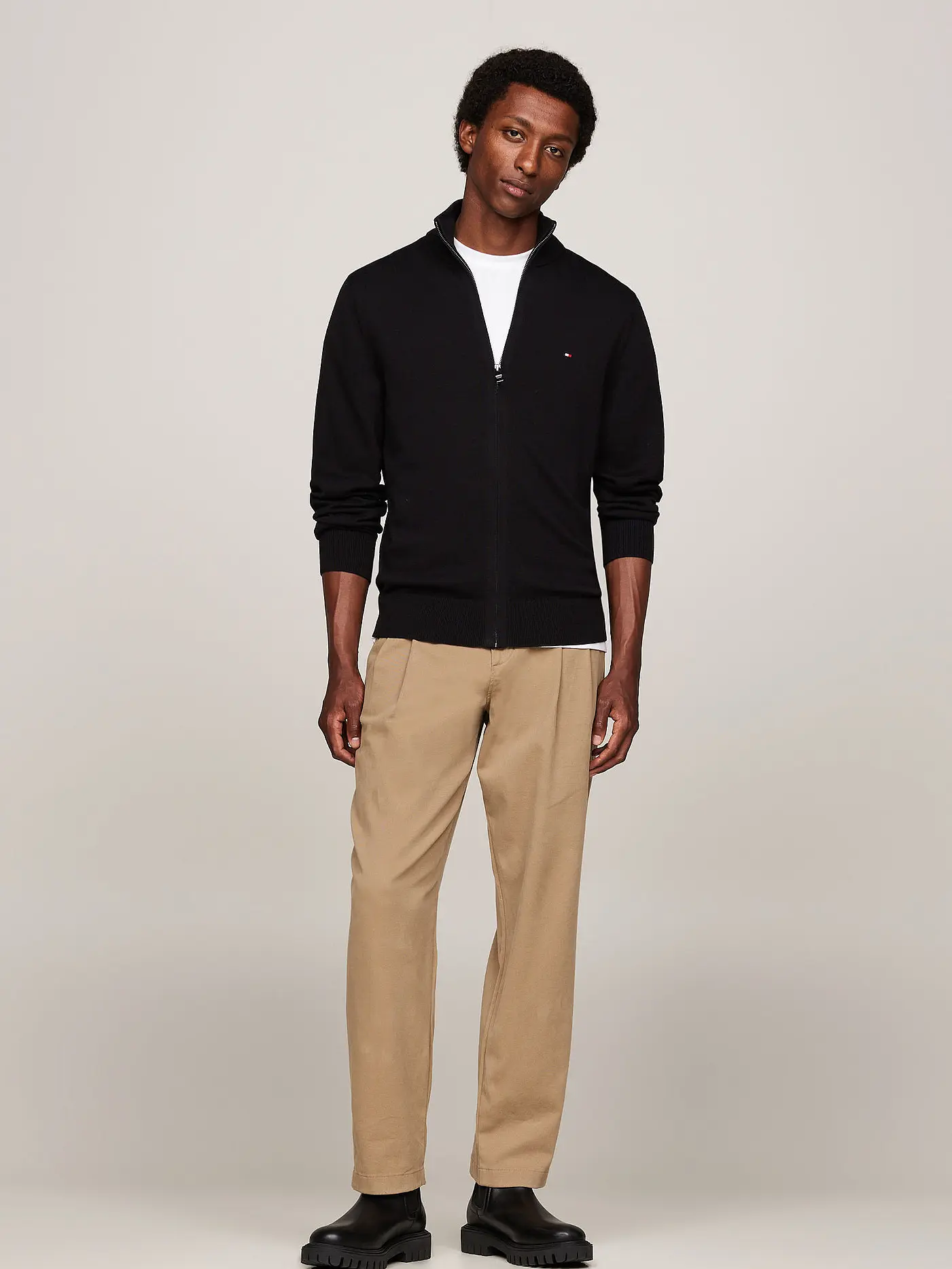 TOMMY HILFIGER | Sweatjacke | schwarz